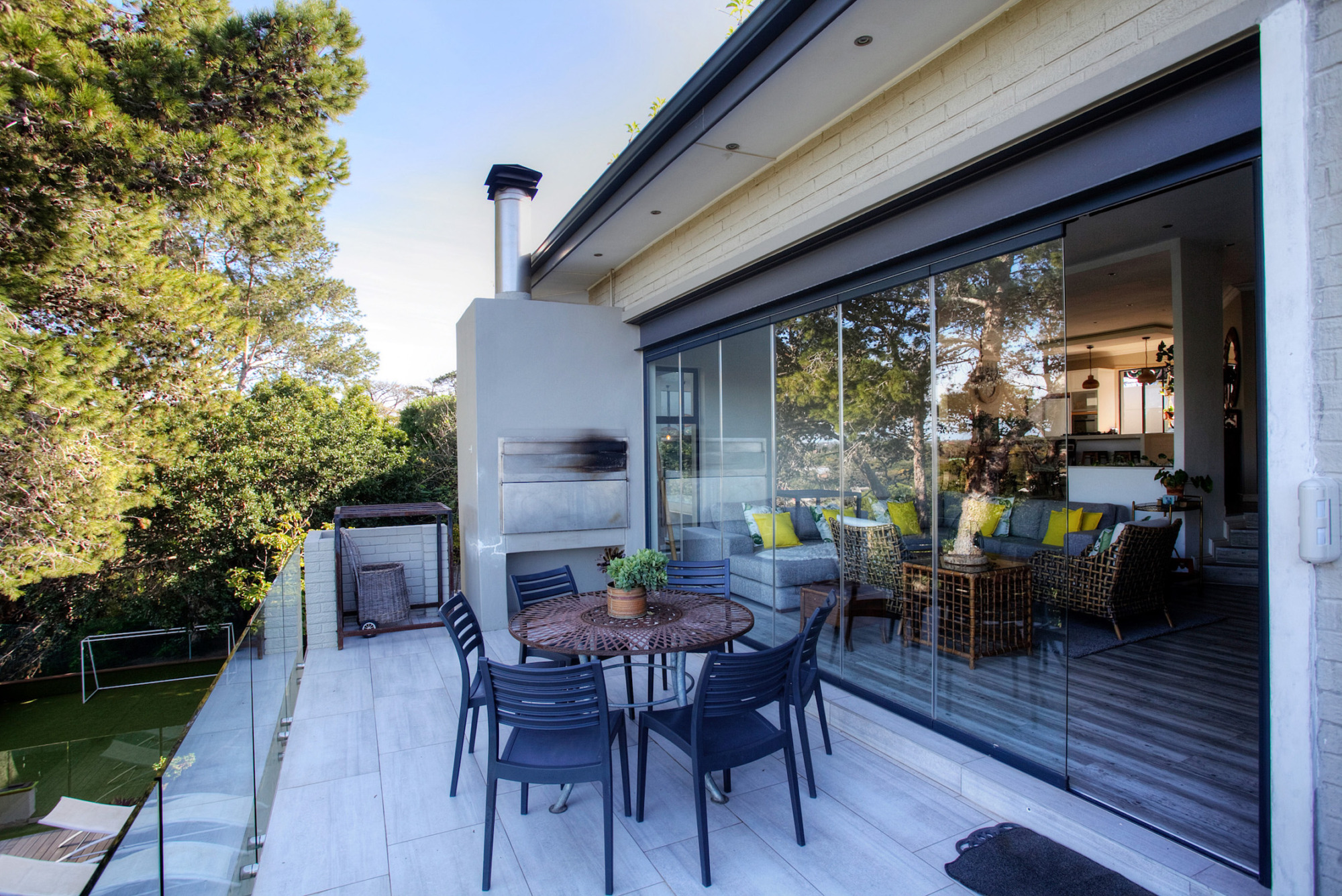 Inspired architectural design with an unbroken view of Mill Park Valley