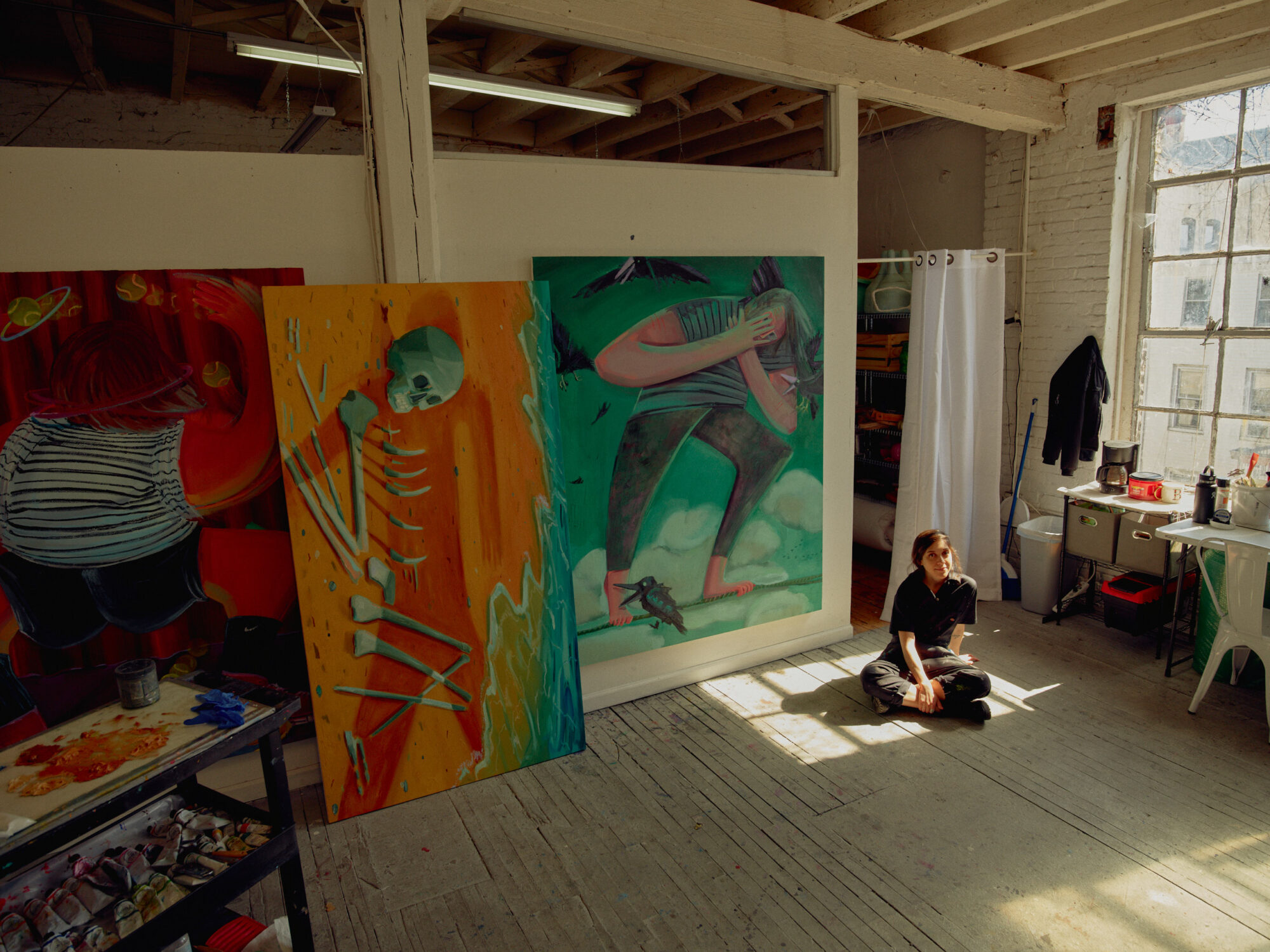 Artist Jessica Westhafer breaks free from religion and elitist art history through cartoon and animation-inspired paintings