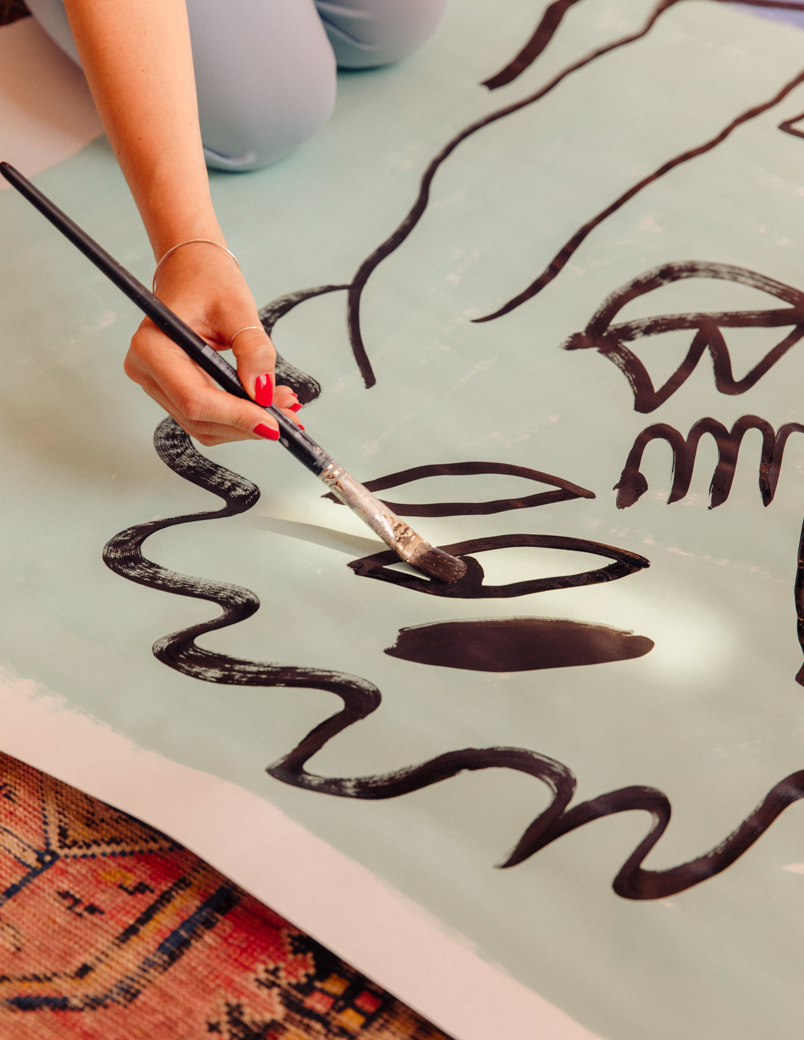 Kristina Supernova’s painted characters combine human absurdity with animal coolness